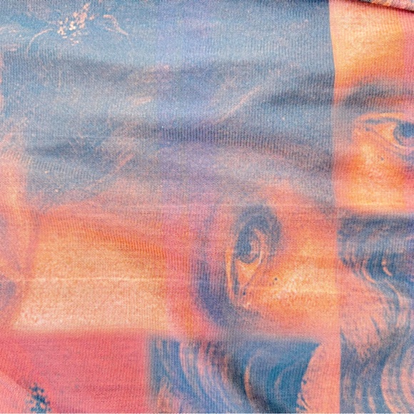 JERSEY GRAPHIC MINI DRESS CURVE & PLUS - Picture 4 of 5